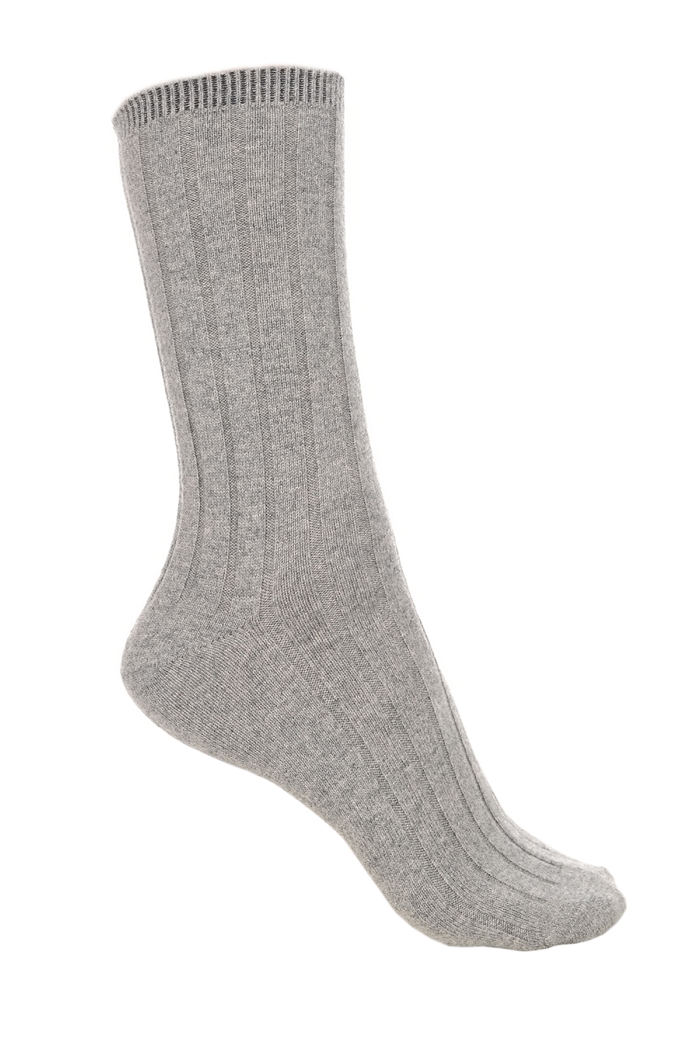 Cachemire & Elasthanne accessoires chaussettes dragibus m gris chine 39 42